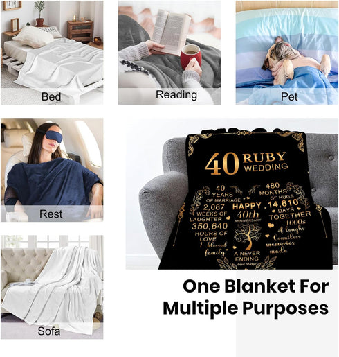 Golden Wedding Anniversary Blanket A Perfect Gift for Your Parents